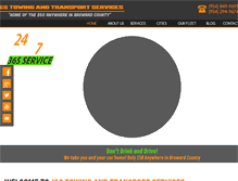 Tablet Screenshot of jandstowingandtransport.com